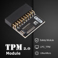 TPM 2.0-9665 Encryption Security Module Pitch LPC TPM GA 20-1 GC-TPM2.0 For  Gigabyte Motherboard Card for WIN11 System. 