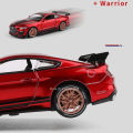 Scale 1:32 Mustang Shelby GT500 F-150 Toy Car Model Alloy Diecast Sound Light Pull Back Vehicle Models Kids Birthday Gifts.