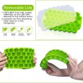 37 Cavity Ice Cube Mold Reusable Silicone Ice Cube Mold BPA Free Ice Cream Maker with Lids DIY Popsicle Mold Ice Cube Trays.