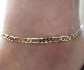 Anklet/Bracelet gold 60cm length adjustable. 
