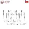 Bengal Glass | Alanya 6 Piece Glass Tumbler Set | 260 ml Clear Drinking Glasses. 
