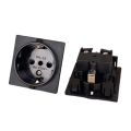RG-02 European Germany waterproof schuko socket outlet snap in receptacle for UPS. 