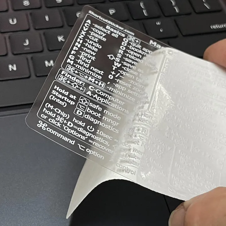Window Software Sticker Windows/Mac OS Shortcuts Laptop Office Software Waterproof Stickers ...