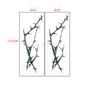 Waterproof Temporary Tattoo Sticker Black Tree Branch Design Fake Tatto Flash Tatoo Arm Hand Body Art for Women Men.