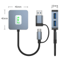 USB C 3.0 HUB Type C to Multi 4K HDMI Monitor Video Converter RJ45 Ethernet VGA PD Power Adapter Docking Station Laptop Splitter.