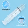 1000ml Large Syringe with 27.6 Inch Tube and Blunt Needle, Individual Sealed,Plastic Garden Syringe for Liquid, Paint, Epoxy Res. 