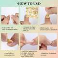 Waterproof Double Sided Adhesive Glue Sticker for False Nails_1 sheets_24 piece each. 