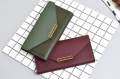 C & K long wallet women leather wallet. 