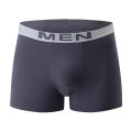 Men Solid Color Boxer Briefs Trendy Elastic Waistband Underwear Casual Mid Waist Trunks Stretchy Smooth Slim Fit Shorts. 