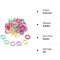 100 Pcs/set Baby Girl Rubber Bands Kids Elastic Hair Bands for Children Mixed Colors Mini Ponytail Holder Baby Hair Accessories. 