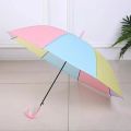 medium side umbell for kids 8to15year  automatic Lightweight trasparent umbrella  with easy grip.. 
