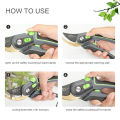AIRAJ Industrial Grade Pruning Shears Are Labor-Saving Gardening Tools With , Durable, And Non Slip Scissors. 