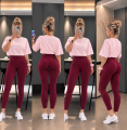 DFXEN Logo Women High Waisted Seamless Yoga Leggings Tummy Control Scrunch Butt Gym Fitness Workout Running Sports Pants.