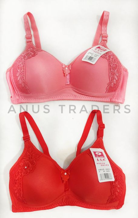 Fashion foam soft padded bra for girls & women assorted design multi colour..