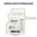 60 Pack Temperature Sensitive Breast Milk Storage Bags -Food Grade PE, Transparent with Measurement Lines, Disposable & Leakpro.