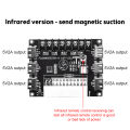 24 Pins ATX Power Supply Breakout Board and Acrylic Case Kit Module Adapter Power Connector Support 12V -12V 5V 5VSB 3.3V. 