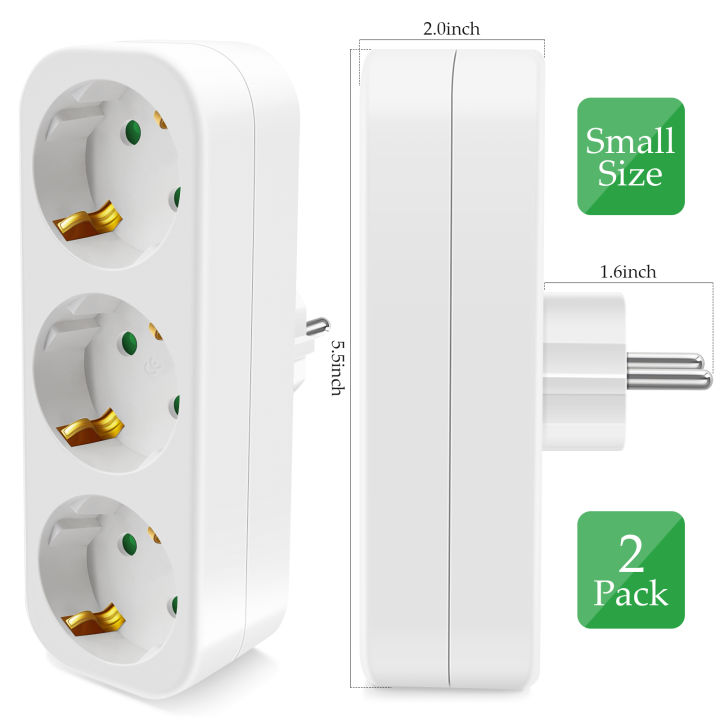 2pcs%20European%20Conversion%20Plug%20Electrical%20Socket%20German%20Standard%20250V%2016A%20Multiple%20Plug%20Power%20Socket%20Adapter%203AC%20Outlet%20for%20home%20-%20Image%202
