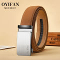Men Belts Automatic Buckle Belt PU Leather High Quality For Men Leather Strap Casual For Jeans. 