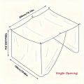 Home Tent White Mesh Portable Square Foldable Mosquito Control Mosquito Net Lightweight Outdoor Camping Tent Sleeping Summer. 