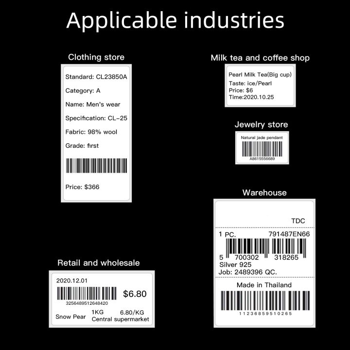 50*30mm%20230%20Sheets%20Waterproof%20Thermal%20Labels%20Self-adhesive%20Label%20Stickers%202.0x1.2%20Inch%20Shipping%20Labels%20for%20Printer%20B11/B21/B3S%20-%20Image%204