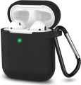 Airpods Case Cover with keychain, AirPods Silicone Case Cover Protective Skin for Apple, Airpod Charging Case. 