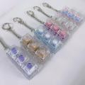 NEW 1/2/3/4/9 Key Keyboard  Toys Crystal Keycap Keychain Stress Relief Fingertip Gadget Decompression Toys Clicker  Toy. 