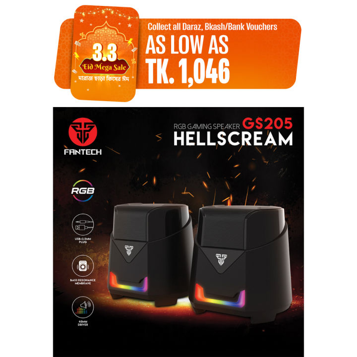 FANTECH%20GS205%20HELLSCREAM%20Gaming%20Speakers%20USB%20And%203.5MM%20Plug%20Wired%20RGB%20PC%20Sound%20Box%20For%20Computer%20Game%20FPS%20MOBA%20RPG%20Gamers%20-%20Image%202