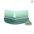 MOFII Ergonomic 2.4G Wireless Keyboard Mouse Combo with Wrist Rest,Split Design,1600DPI Vertical Mouse for PC/Laptop/Desktop. 
