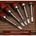 1pc Leather Edge Beveler Skiving Beveling Knife Cutting Hand Craft Tool with Wood Handle DIY Tools. 