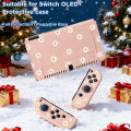 Suitable for Switch/OLED Joy-Con handle protective cover,silicone full-cover protective cover,Christmas theme style.