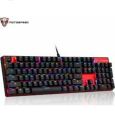 A RGB Gaming Keyboard Wired Keyboards MOTO SPEED CK 104 Mechanicl Keyboard Red Switch  dazzle effects clicker sound. 