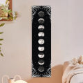 Moon Phase Tapestry Black and White starry sky Wall Hanging Moon Throw Blanket Home Decor Wall Hanging Bohemian Wall Cloth Mural. 