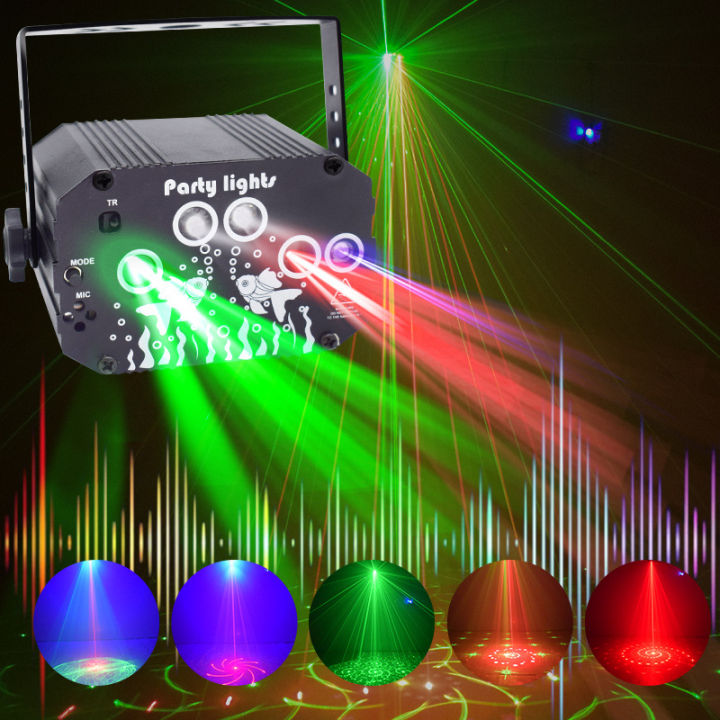 3IN1 60 Patterns Aurora Mini DJ Disco Laser Light Projector USB LED ...