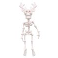 3D Printed Skeleton Figure Antler Skull Model Creative Gift Unique Decor DIY Craft Kit Halloween Party Prop. 