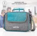 MILTON Daily Meal Lunch Box with Unisex Bag, 3 Stainless Steel Containers 300 ml Each & Tumbler 400 ml, Leak-Proof Tiffin for Office, College, Picnic. 
