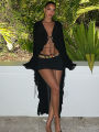 Hugcitar Mesh Solid Long Flare Sleeve Ruffles See Through Cardigan Lace Up Long Coat Women Fashion Clothes Streetwear Club.