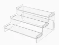Acrylic Display Risers Perfume Stand Organizer Clear Acrylic Shelf Risers Display Stand. 