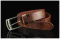 Men's belt Korean fashion casual belt leather belt White Belt cheap belt length 110cm waist 25-36 inches. 