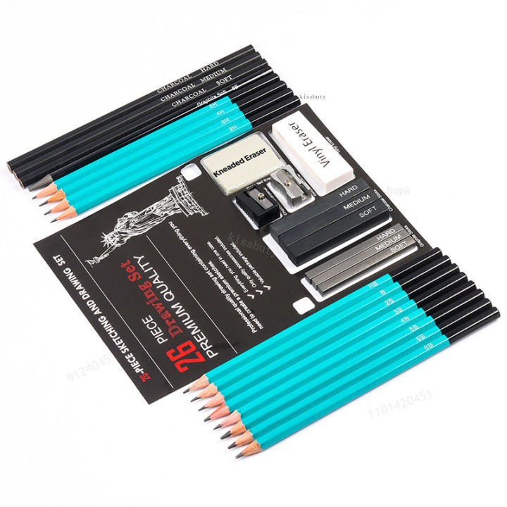 26%20Pieces%20Professional%20Drawing%20Pencil%20Sketch%20Set%20Complete%20Artist%20Kit%20Pencil%20Pencil%20Sharpener%20Eraser%20Tools%20Art%20Supplies%20-%20Image%207