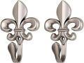 2 pcs  Zinc Alloy Curtain Hook Hanging Hold Wall Tie Back Hooks Hanger Holder Curtain Rods Accessoires /Curtain side hook/metal hook/silver. 
