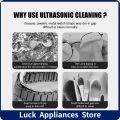 Portable Ultrasonic Cleaning Machine High Frequency Vibration Wash Cleaner Remove Stains Jewelry Watch Glasses Washing Machine. 