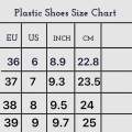 Plastic Casual Rubber Shoes For Homes Ladies Plastic New Design Shoes pure plastic. 