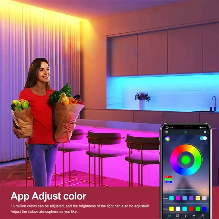 USB%205V%20RGB%20Neon%20LED%20Strip%20Lights%205M%20Bluetooth%20Smart%20Control%20Flexible%20Tape%20for%20Ambient%20Lighting%20-%20Image%204