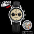 Sugess 40mm Men Army Watch 1963 Pilot Mechanical Panda Wristwatches Sapphire Air Force Chronograph Original ST1901 Movement Gift. 