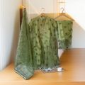 3 pcs Embroidery Reshmi Frock for Girls - Wadding And Party Frock & flapper. 