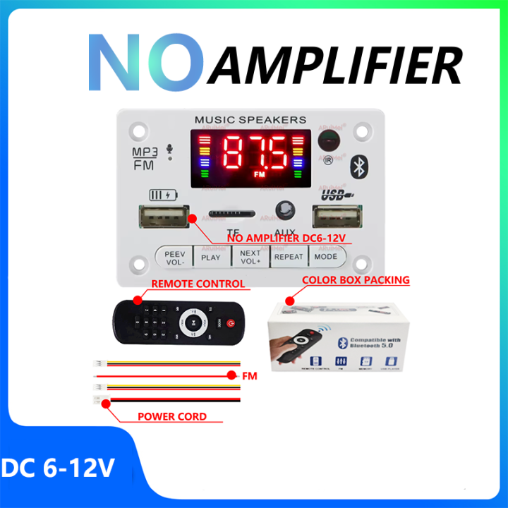 Without%20an%20amplifier%20Bluetooth%205.3%20Decoder%20Board%20DIY%20Microphone%20FM%20Radio%20TF%20USB%20Car%20Audio%20Music%20Player%20Speakers%20Volume%20Control%20-%20Image%206