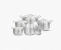 Best Aluminum Cookware 5 Pieces Kitchen Casserole Set  Metal finish Havey wait / Silver Pateeli Set - 18 cm to 26 cm. 
