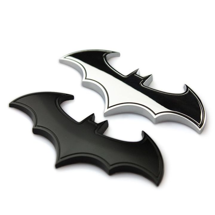 3D Metal Bat Auto Car Logo Cartoon Sticker Metal Badge Emblem Tail Decal Motorcycle Car Styling Decoration