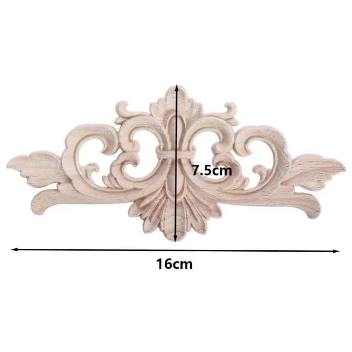 Wood%20Appliques%20And%20Onlays%20Natural%20Furniture%20Wall%20Door%20Woodcarving%20Decorative%20Long%20Flower%20Wooden%20Figurines%20Frame%20-%20Image%206