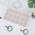 1PC, Flocking Jewelry Box Jewelry Tray, Color: Beige. 